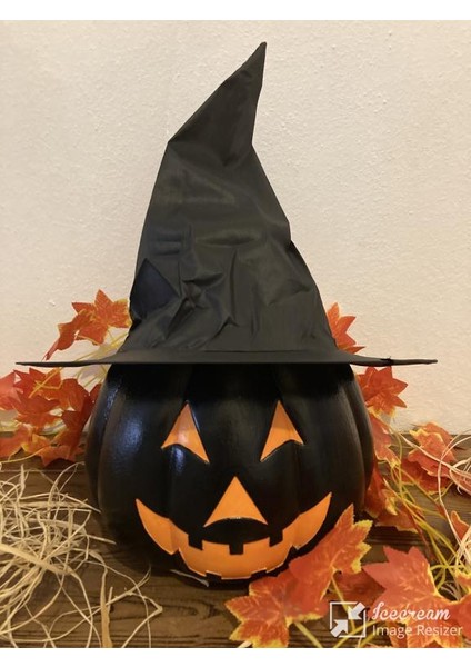 Balkabağı (Kabak)Temalı Cadılar Bayramı Bahçe Dekorasyonu - Siyah Şenlik