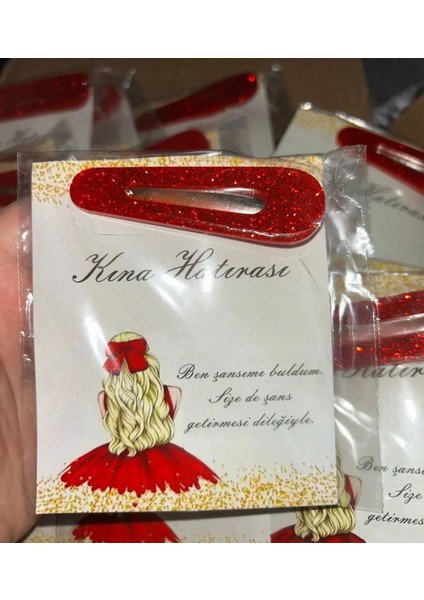 Kırmızı Toka Simli, Kına Düğün Nişan Söz Mevlüt 10 Adet modelleri