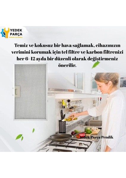 Arçelik Uyumlu Davlumbaz Filtresi 44X28 cm Arkaara 10CM Aspiratör Filtre modelleri