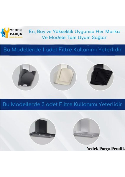 Arçelik Uyumlu Davlumbaz Filtresi 44X28 cm Arkaara 10CM Aspiratör Filtre fırsatları