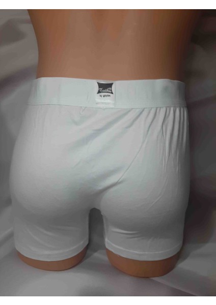 Beyaz %94 Pamuk %6 Elastan Rahat Kullanışlı Tutku Erkek Boxer modelleri