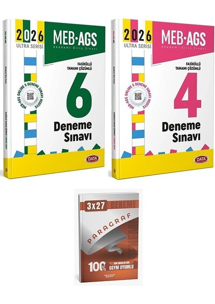 Data 2026 Meb-Ags Tüm Dersler 6+4 Deneme 2 Li Set Anla Kazan Paragraf
