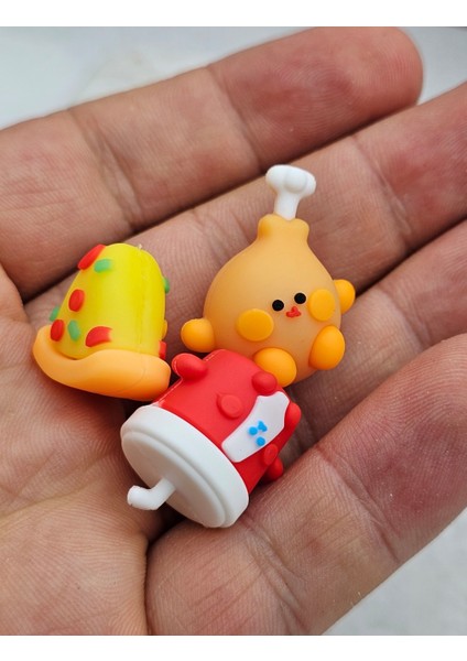 Ayıcık Çiçekli 3lü Mini Silgi Eraser Sevimli Üçlü Minik Figürlü Silgi Okul Öncesi Sevimli Hediyelik fırsatları
