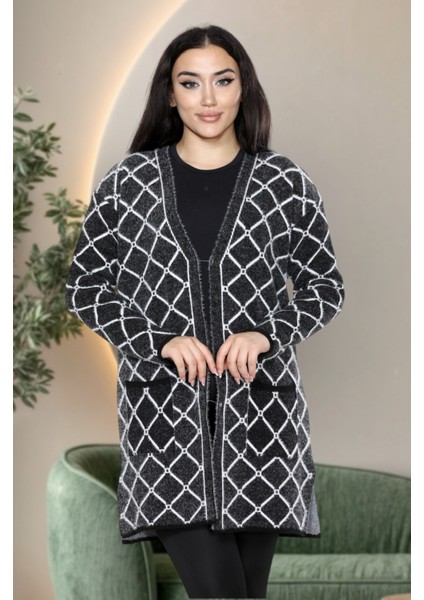 Kışlık Kadın Ceket - Diz Boy ,sakal Iplik, Iki Cepli, Günlük ve Ofis Kombinlerine Uygun fiyatları