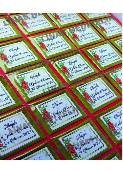 50 Adet Hediyelik Dağıtmalık Kına Sünnet, Düğün ,kına ,nişan ,mevlüt