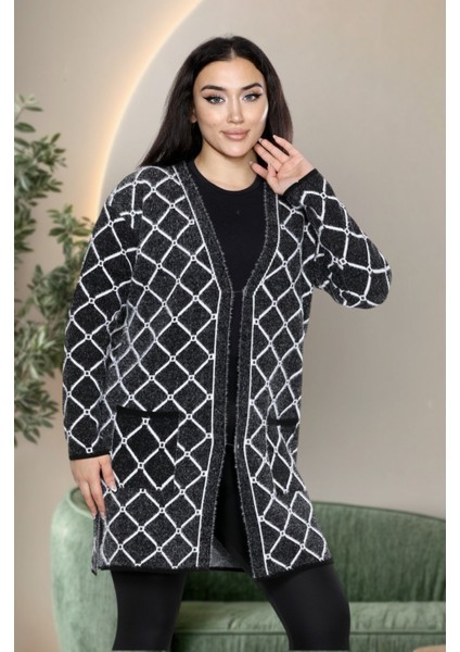 Kışlık Kadın Ceket - Diz Boy ,sakal Iplik, Iki Cepli, Günlük ve Ofis Kombinlerine Uygun fırsatları