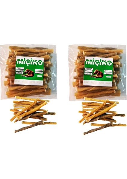 2 x 50LI Naturel Burgu Ödül Çubuğu ve Çiğneme Kemiği 8-10CM fiyatları