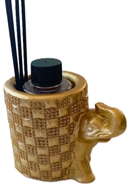 Yasemin Kokulu Oda Kokusu – Altın Renk Fil Biblo Tasarım 100 ml Çubuklu Hediyelik modelleri