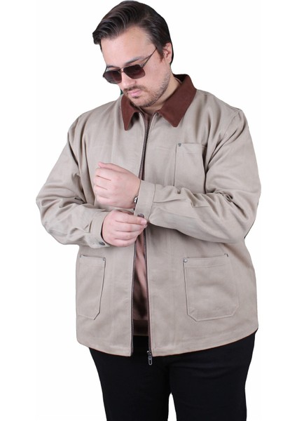 Mocgrande Büyük Beden Gabardin Mont Estilismo 25900 Bej fiyatları