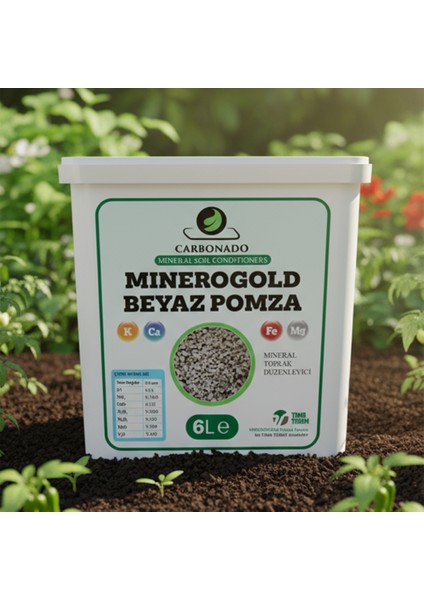 Minerogold Beyaz Pomza 6l | Doğal Toprak Havalandırıcı | Tarım ve Bahçe Için fiyatları