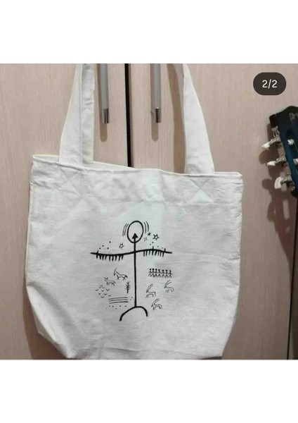 Bez Çanta – Şaman Davulu Motifli