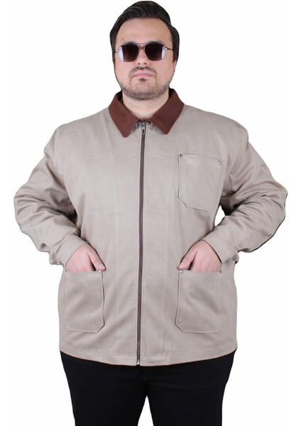 Mocgrande Büyük Beden Gabardin Mont Estilismo 25900 Bej indirimleri