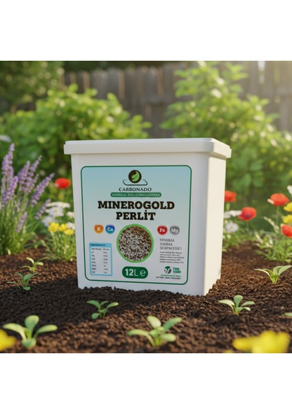 Minerogold Beyaz Pomza 12L | Yüksek Hacimli Organik Toprak Düzenleyici fiyatları