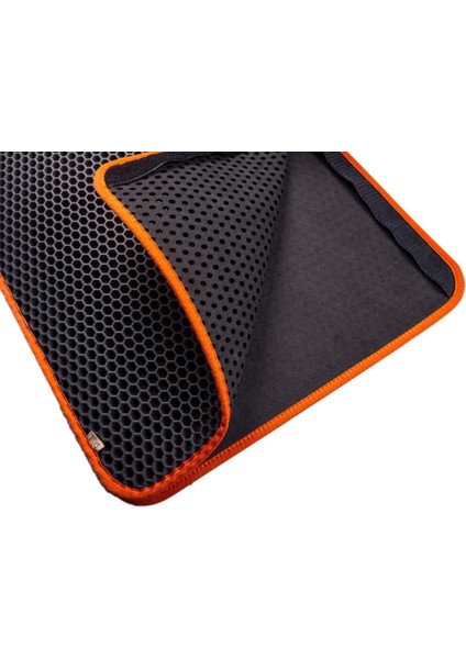 Cattie Kum Toplayıcı Fonksiyonel Kedi Paspası Altıgen 37-50 cm Turuncu fırsatları