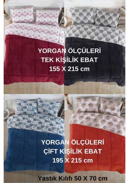 Çift Kişilik Lüx Welsoft Yorgan (Çift Taraflı + 2 Yastık Kılıfı) modelleri