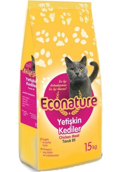 Econature Tavuklu Yetişkin Kedi Maması 15 kg fiyatları
