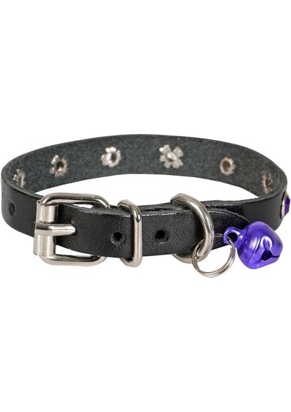 Doggie Taşlı Kedi ve Yavru Köpek Tasması 1,2X26 cm Siyah Large fırsatları