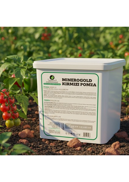 Minerogold Kırmızı Pomza 12L | Organik Toprak Düzenleyici | Tarımda Güçlü Destek modelleri