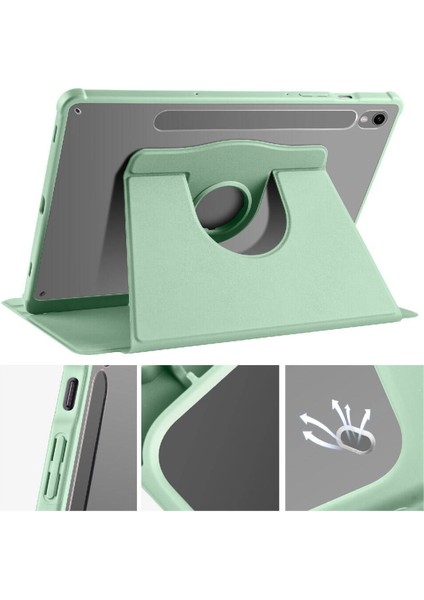 Samsung Galaxy Tab S10 Lite Uyumlu Yatay ve Dikey Standlı Kalem Bölmeli Termik Kılıf modelleri