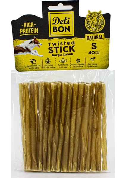 Delibon Deri Burgu Çubuk 40 Adet Natural