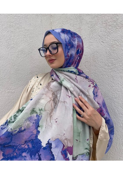 Yeni Sezon Lotus Desen Soft Pamuk Rahat ve Zarif Şal