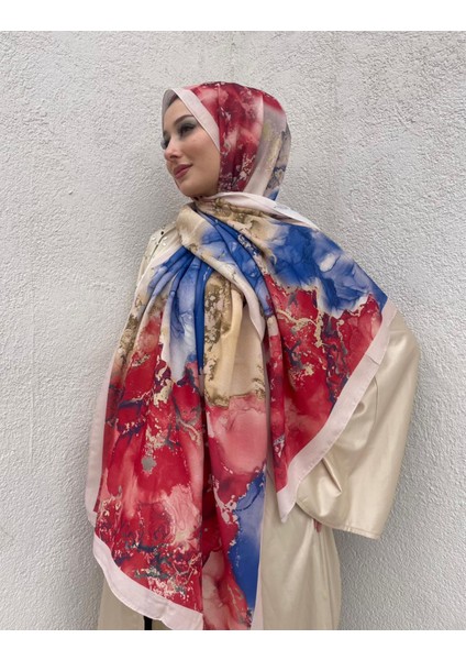 Yeni Sezon Lotus Desen Soft Pamuk Rahat ve Zarif Şal