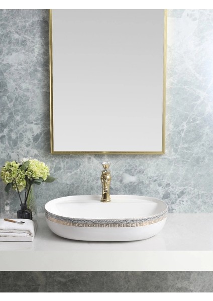 Tezgah Üstü Seramik Çanak Lavabo Banyo Lavabosu