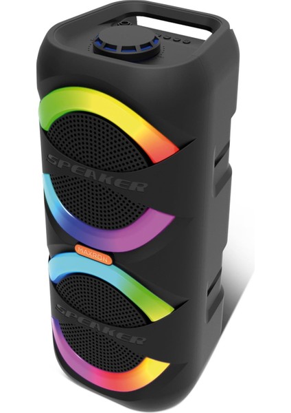Mxbass 16W Bluetooth Hoparlör LED Işıklı Ses Sistemi Parti Speaker Karaoke Özellikli fiyatları