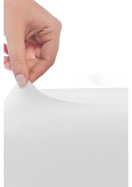 Tek Kişilik Düz Penye &#37;100 Pamuklu Lastikli Çarşaf 100X200 cm Newsheet Beyaz