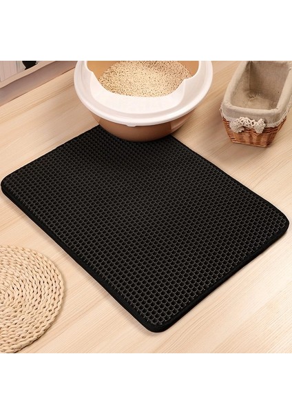Markapet Kedi Elekli Tuvalet Önü Paspası 41 cm - 60 cm Siyah modelleri