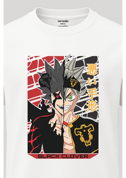 Unisex Asta Black Clover Baskılı Tişört - Anime T-Shirt fırsatları