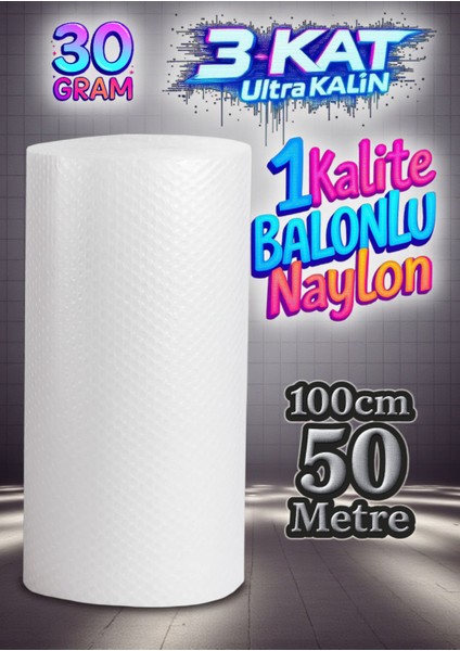 100 cm x 50 Metre Balonlu Naylon Patpat Eşya Taşıma Koruma Naylonu fiyatları
