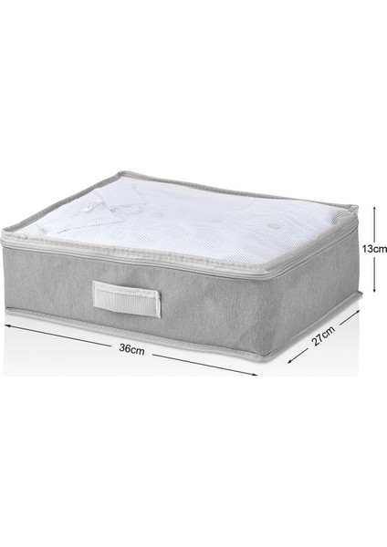 6 Parça Valiz Düzenleyici Set Farklı Boy 36x27x13 cm Antrasit Polipropilen Seyahat Organizeri indirimleri