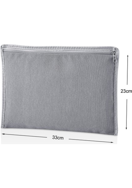 6 Parça Valiz Düzenleyici Set Farklı Boy 36x27x13 cm Antrasit Polipropilen Seyahat Organizeri