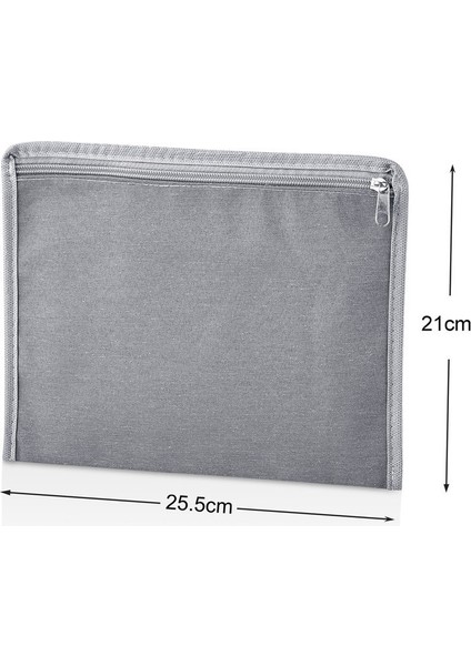 6 Parça Valiz Düzenleyici Set Farklı Boy 36x27x13 cm Antrasit Polipropilen Seyahat Organizeri