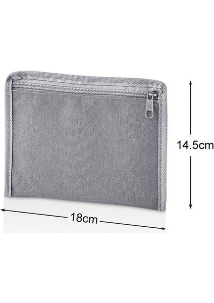 6 Parça Valiz Düzenleyici Set Farklı Boy 36x27x13 cm Antrasit Polipropilen Seyahat Organizeri