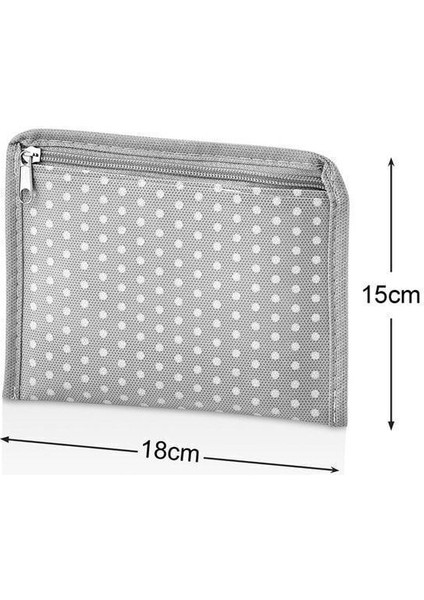 Valiz Düzenleyici 6'lı Filesiz Set Gri Benekli Polipropilen Farklı Boyutlar 36x27x14-18x15 cm