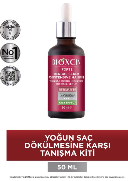 Forte Tanışma Kiti Yoğun Saç Dökülmesine Karşı Bitkisel Şampuan ve Serum 300 ml Normal Saçlar modelleri