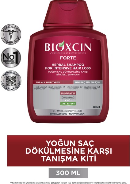 Forte Tanışma Kiti Yoğun Saç Dökülmesine Karşı Bitkisel Şampuan ve Serum 300 ml Normal Saçlar fırsatları