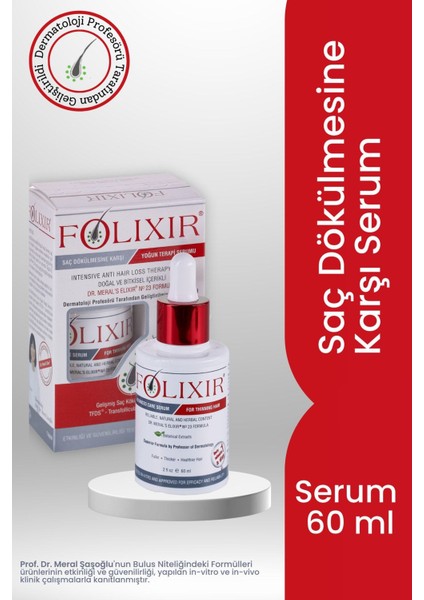 Saç Serumu 60 ml Yoğun Terapi Doğal Bitkisel İçerikli Dökülme Karşıtı Günlük Bakım fiyatları