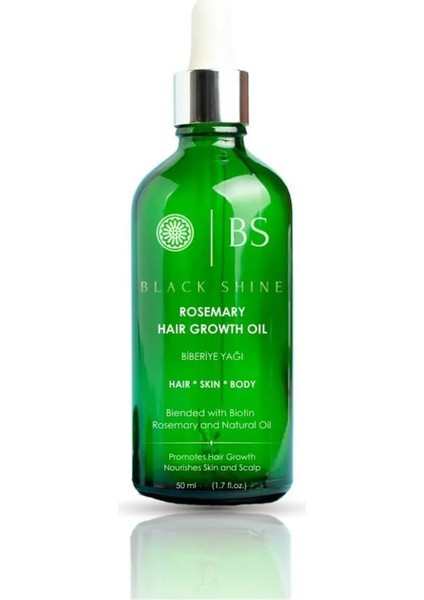 Vegan Saç Bakım Yağı 50 ml Biotin ve Biberiye Özlü Dökülme Karşıtı Gün Aşırı Kullanım