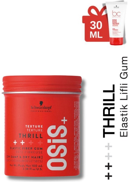 Schwarzkopf Osis Thrill Elastik Lifli Orta Tutuş Şekillendirici Gum 100 ml + BC Nemlendirici Şampuan 50 ml