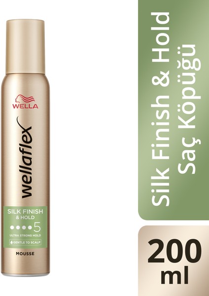 Wellaflex Saç Köpüğü 200 ml Ultra Güçlü Tutuş Tüm Saç Tiplerine Uygun Esnek Şekillendirme