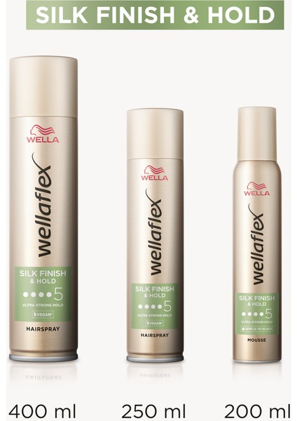 Wellaflex Saç Köpüğü 200 ml Ultra Güçlü Tutuş Tüm Saç Tiplerine Uygun Esnek Şekillendirme