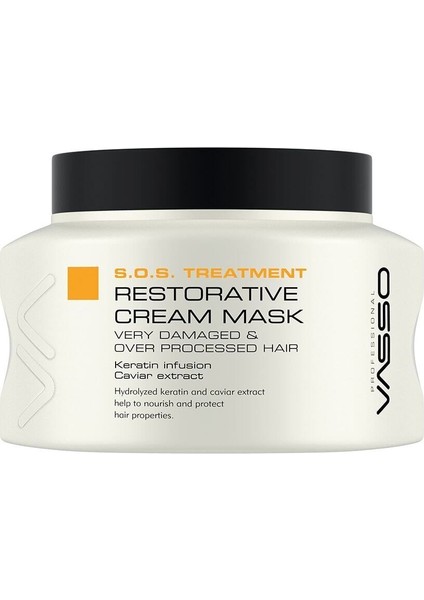 Keratin ve Havyar Ekstraktlı Saç Bakım Maskesi 525 ml Yıpranmış Saçlar İçin Profesyonel Onarım