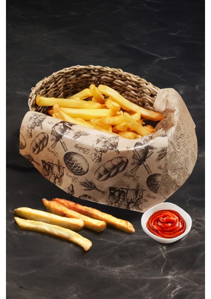 Lüx Yağlı Sunum Kağıdı 30'lu Karışık Desen Suya Dayanıklı 25x35 cm Set fırsatları