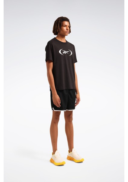 Basketball T-Shırt Siyah Erkek Kısa Kol T-Shirt