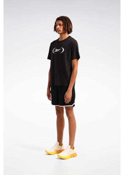 Basketball T-Shırt Siyah Erkek Kısa Kol T-Shirt