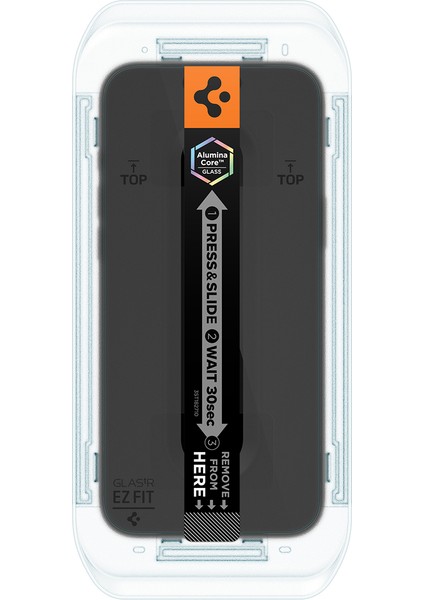 iPhone 17 Pro Max / 16 Pro Max ile uyumlu Cam Ekran Koruyucu AluminaCore™ iyonlaştırılmış Güçlendirilmiş Cam Teknolojisi Kolay Kurulum Glas.tR EZ Fit Slim HD (2 Adet) - AGL07907 modelleri
