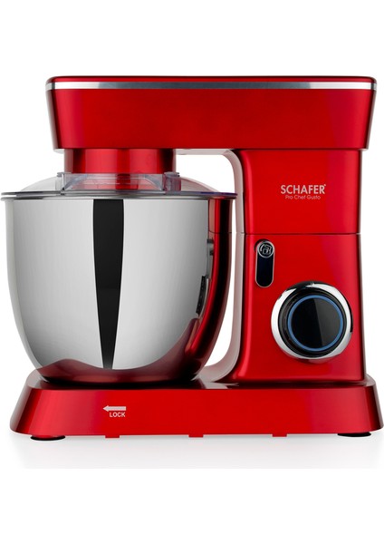 Prochef Gusto Stand Mikser 1300W 5.5 L 10 Hız LED Göstergeli Kırmızı Paslanmaz Çelik Hazneli modelleri
